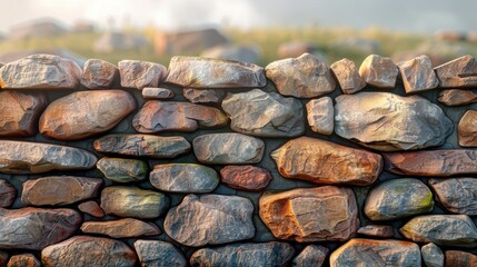 Close-up Focused Detail of a Wall