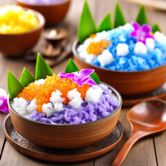 National cuisine of the Philippines Guinatan - Halo-halo - ice cream made from a mixture of fruit pulp, crushed ice and condensed milk