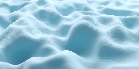 Abstract waves of smooth light blue