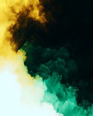 Abstract smoke gradient with colors
