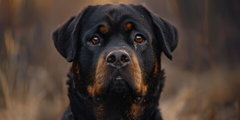 Furious dog barking while upright on its hind legs