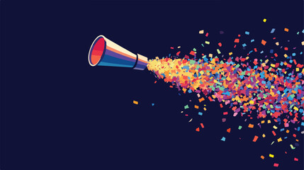 Celebratory Party Whistle with Confetti Design for Festive Events