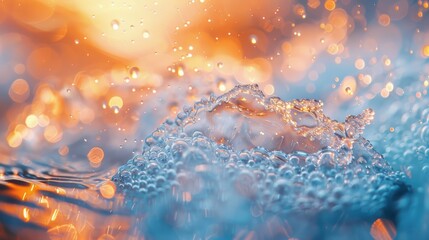 close-up of a duck landing on a frozen body of water