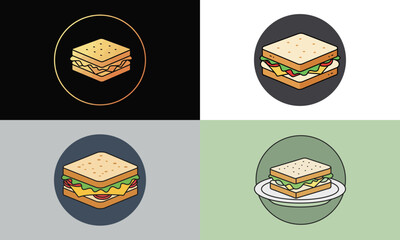 Sandwich Icon Pack (Flat Design)