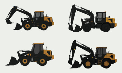 Construction Vehicles Pack (Loader & Digger)
