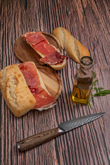 Serrano Ham Bocadillo: Although more of a sandwich than a tapa, a miniature version (a 