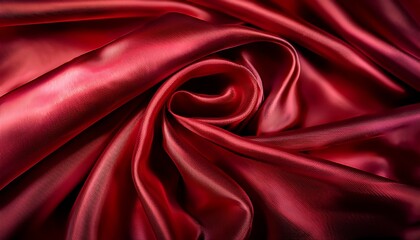 Obraz premium red silk satin folds shiny surface creating beautiful silky background custom designs
