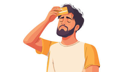Young Man Looking Stressed While Holding Credit Card