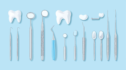 Professional Dental Steel Tools Set for Teeth Care