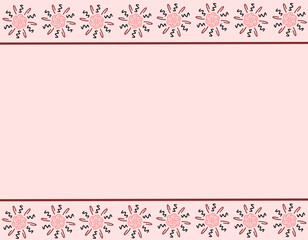 pink floral frame