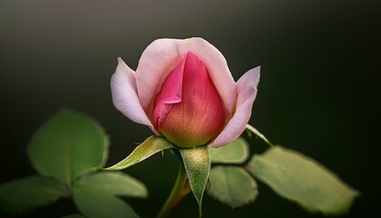the rose bud ready to bloom