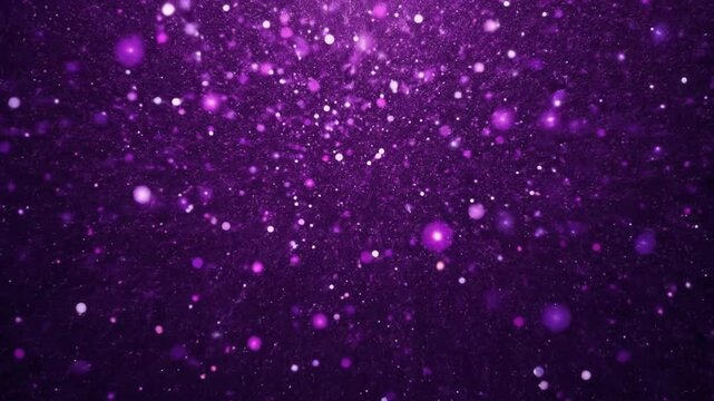 Purple Glitter Background With Sparkling Particles