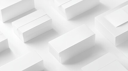 Blank white boxes arranged in a geometric pattern.