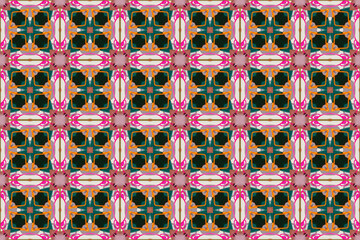 Seamless Design Graphic Tile Shape Cloth Art Fashion Endless Texture Textile Template Background Visual Geometric Digital Perspective Wallpaper Decoration Luxury Interior Symmetric Fabric Pattern.