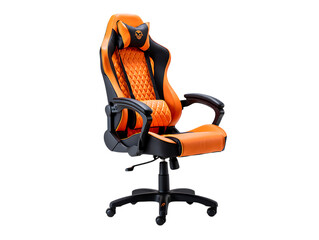 Ergonomic Gaming Chair Orange and Black High-Back Design for Comfort and Style