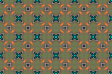 Seamless Design Graphic Tile Shape Cloth Art Fashion Endless Texture Textile Template Background Visual Geometric Digital Perspective Wallpaper Decoration Luxury Interior Symmetric Fabric Pattern.