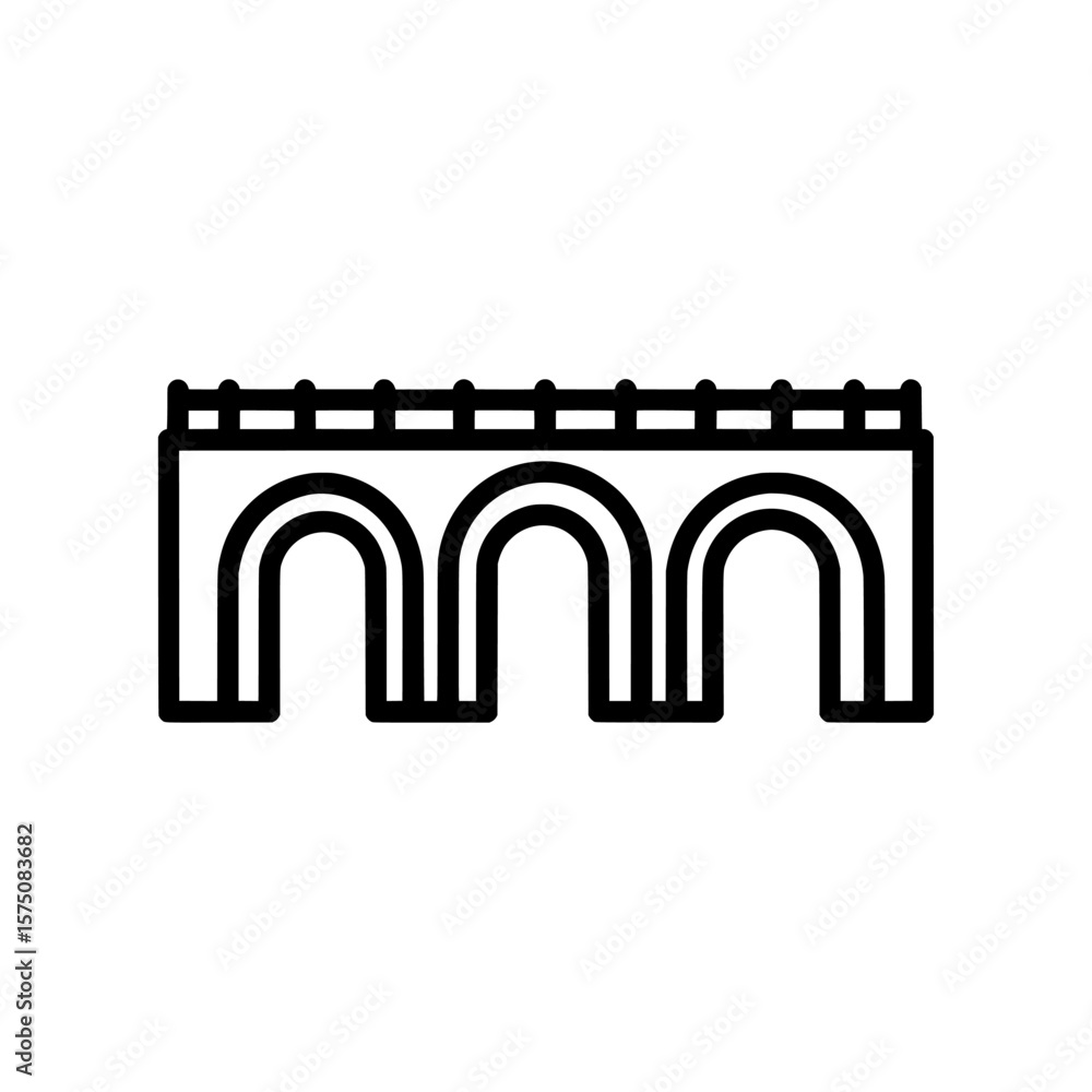 Poster arch design with four rounded openings on a dark background