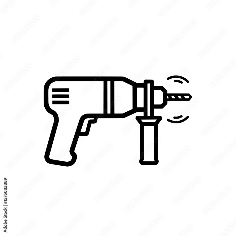 Poster electric drill tool with rotating bit for various applications