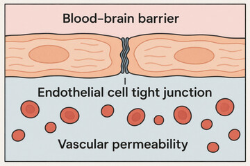Blood-Brain Barrier Illustration