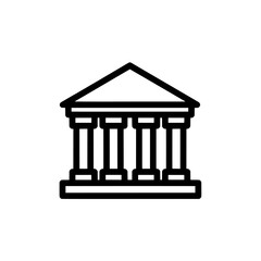 Fototapeta premium Classical building with columns representing architecture and heritage
