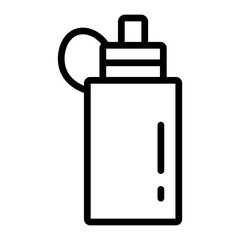 Water Bottlevector line icon design