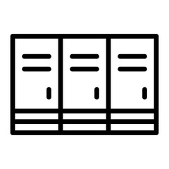 Dressing Roomvector line icon design