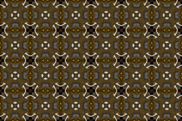 Seamless Design Graphic Tile Shape Cloth Art Fashion Endless Texture Textile Template Background Visual Geometric Digital Perspective Wallpaper Decoration Luxury Interior Symmetric Fabric Pattern.