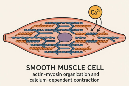 Smooth Muscle Cell Illustration