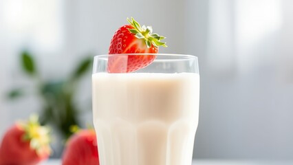 Refreshing Glass of Smoothie with Berries