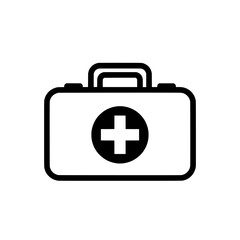 Obraz premium Medical kit icon for healthcare and emergency services