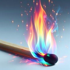 abstract background with fire