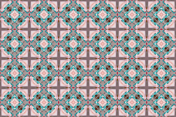 Seamless Design Graphic Tile Shape Cloth Art Fashion Endless Texture Textile Template Background Visual Geometric Digital Perspective Wallpaper Decoration Luxury Interior Symmetric Fabric Pattern.