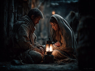 Nativity in Bethlehem Stable