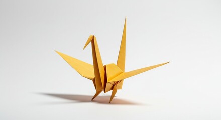 origami animal isolated on white