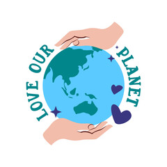 globe vector, about health, peace and protecting the earth #2