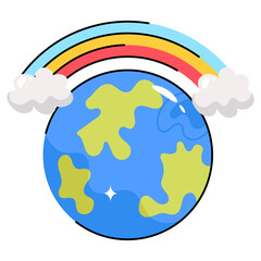 globe vector, about health, peace and protecting the earth #2