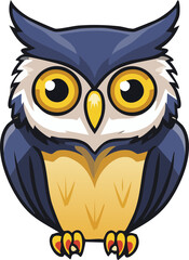 owl on a white background