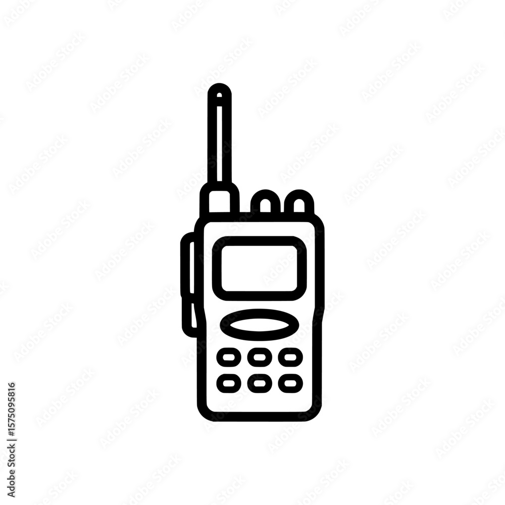 Poster communication device with buttons and antenna for various uses