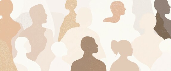 Generative AI, Stylized Diverse Human Silhouettes