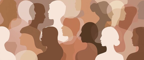 Generative AI, Stylized Diverse Human Silhouettes
