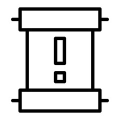 Quest ScrollVector Line Icon Design