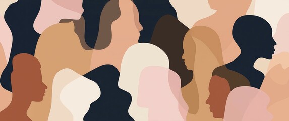 Generative AI, Stylized Diverse Human Silhouettes
