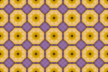 Seamless Tile Template Graphic Fabric Textile Luxury Wallpaper Texture Digital Design Fashion Interior Geometric Cloth Art Decoration Background Shape Endless Perspective Visual Symmetric Pattern.