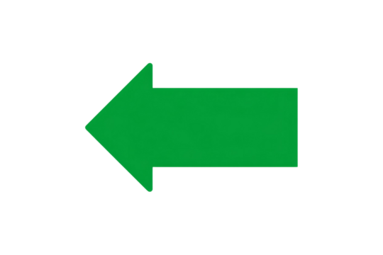 A green arrow pointing to the left
