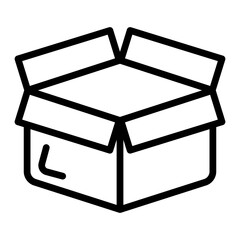 Boxvector line icon design