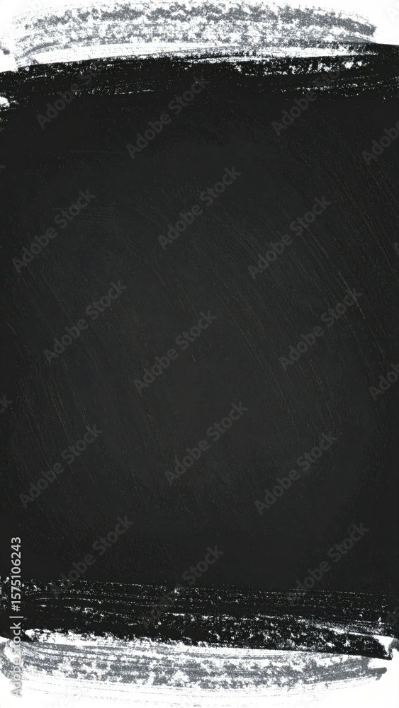 Poster abstract chalk smear on dark background with rough edges and horizontal composition