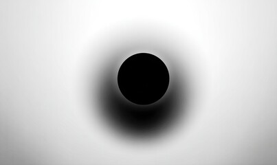 Black circle, gradient background, abstract, design element.  Possible use graphic design