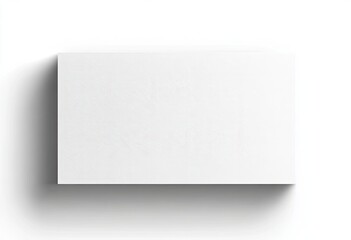 Blank business card mockup, white background, studio shot.  Possible use print design