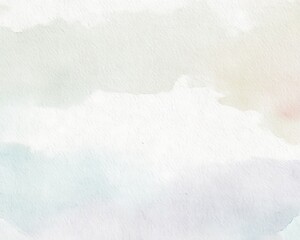 Delicate pastel watercolor wash painting abstract
