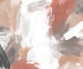 Abstract painting in neutral earthy tones